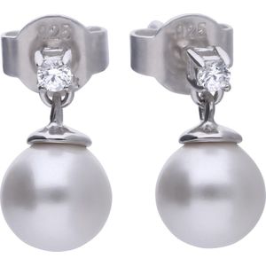 Diamonfire Zilveren Oorhangers Pearls - Zirkonia 808.0412.00