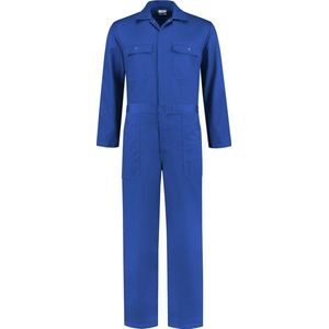 EM Workwear kinderoverall 100% katoen Korenblauw met rits maat 98