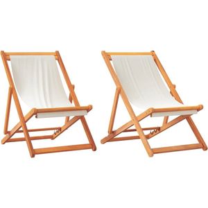 vidaXL-Strandstoelen-2-st-inklapbaar-stof-crèmewit