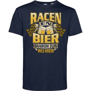 T-shirt Racen & Bier | GP Zandvoort | TT Assen | Zwarte Cross | Navy | maat 5XL