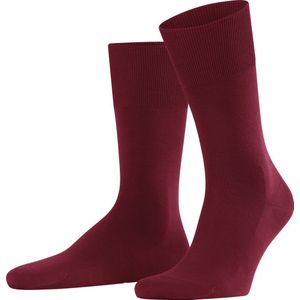 FALKE ClimaWool zonder patroon ademend warm droog milieuvriendelijk Duurzaam Lyocell Wol Rood Heren sokken - Maat 43-44