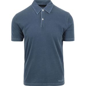 Marc O'Polo - Poloshirt Terry Cloth Blauw - Modern-fit - Heren Poloshirt Maat XL