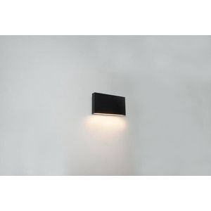 Strakke wandlamp Box zwart - WL BOX1 ZW