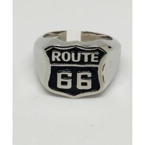 RH-Jewelry. Stalen heren ring. Route 66 maat 22