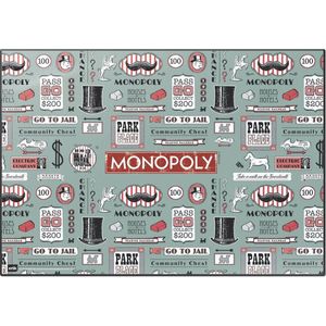 Monopoly Bureauonderlegger 34,5 X 49,5 Cm Pvc Groen/rood/wit