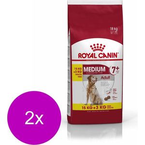 Royal Canin Medium Adult 7+ - Hondenvoer - 2 x 15+3 kg Bonusbag