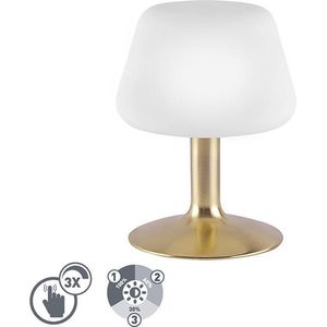 Paul Neuhaus tilly - Moderne LED Dimbare Tafellamp - 1 lichts - H 20 cm - Goud/messing - Woonkamer | Slaapkamer | Keuken