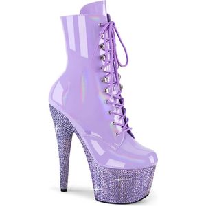 Pleaser - BEJEWELED-1020-7 Plateau Laarzen, Paaldans schoenen - US 9 - 39 Shoes - Paars