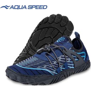 Aqua Speed Salmo Waterschoenen: Voor Actieve Avonturen op het Strand en in het Water - Blauw 38