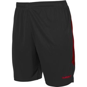 Hummel Boston Short Kinderen - Zwart / Rood | Maat: 128