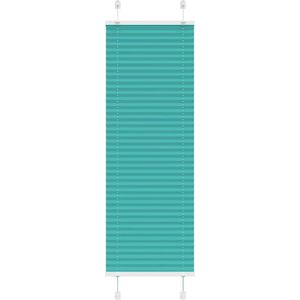 vidaXL - Plissé - rolgordijn - 40x150 - cm - stofbreedte - 39,4 - cm - petrol - groen