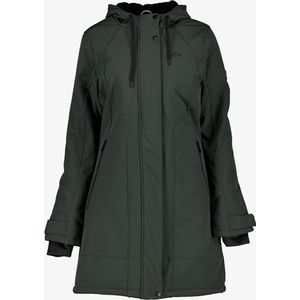 Kjelvik dames softshell parka jas groen - Maat 3XL - Winddicht en waterafstotend - Ademend materiaal