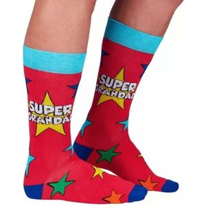 Opa sokken - Super Grandad socks - liefste opa - maat 39/46