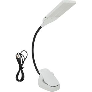 Licht Wit Clip Lights LED Oplaadbare Buigbare Lamp voor Muziekstandaard Thuis - Verbindingslijn .