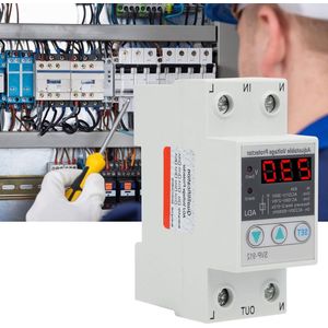 Overspanningsbeveiliging 230 V - Intelligente Spanningsbeveiliging 120v - Verstelbaar Herstelbeschermingsrelais - Voltmeter - Faretti da soffitto .