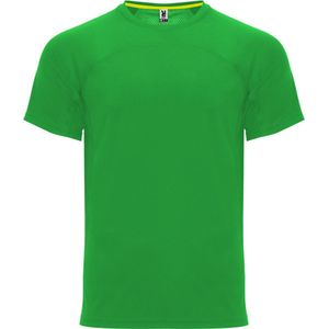 Varen Groen unisex snel drogend Premium sportshirt korte mouwen 'Monaco' merk Roly maat M