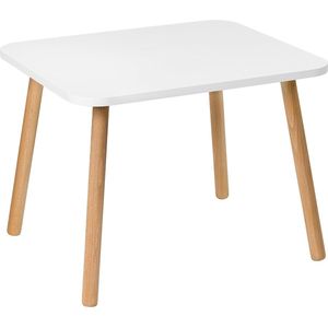 Kindertafel, houten tafel voor kinderkamer 50 x 60 x 47 cm, cadeau voor kinderen van 3, 4, 5, 6, 7 jaar, zelfbouwmeubels - tafel voor kinderen