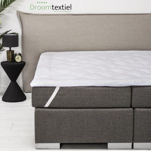 Droomtextiel Topmatras Medisch Oplegmatras List-Jumeaux 160 x 200 cm - Matrastopper - Topper Matras - Doorgestikt - Medisch Gel - Anti-Allergeen en Anti-Huisstofmijt - Perfecte pasvorm