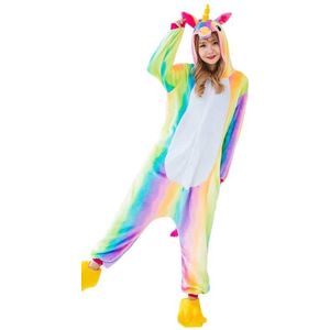 Eenhoorn Onesie Regenboog Verkleedkleding - Volwassenen & Kinderen - L (168-175 cm)