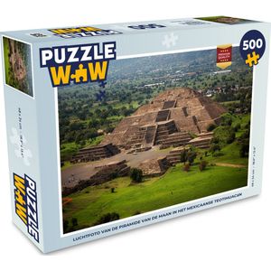 Puzzel Luchtfoto van de Piramide van de Maan in het Mexicaanse Teotihuacán - Legpuzzel - Puzzel 500 stukjes