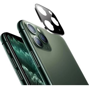 DrPhone CSP2 – Camera Protector – Perfecte Pasvorm – Ultra Dun - Geschikt Voor IOS Smartphone 11 PRO MAX – Zwart Met Zilveren Rand