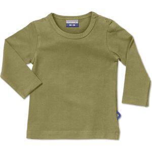 Silky Label t-shirt pesto green - lange mouw - maat 62/68 - groen