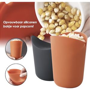 Heuts Goods - Siliconen Popcorn bakjes - Popcorn Maker - Popcorn - Popcorn Emmer - Popcorn Bak - Popcorn bakjes siliconen - Inklapbaar - Magnetron Bestendig - Vaatwasserbestendig – Geel