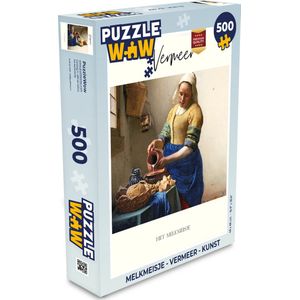 Puzzel Melkmeisje - Vermeer - Kunst - Legpuzzel - Puzzel 500 stukjes