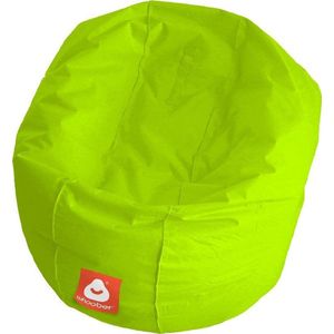 Whoober ronde zitzak Ibiza M outdoor limoen groen - Wasbaar - Voor binnen en buiten