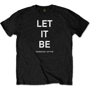 The Beatles - Let It Be Heren T-shirt - S - Zwart