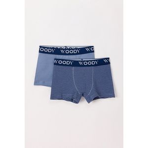 Woody Jongens Boxer set blauw + blauwe s - maat 176/16J