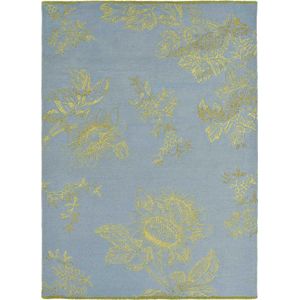 Wedgwood - Tonquin Blue 37008 Vloerkleed - 170x240  - Rechthoek - Laagpolig Tapijt - Klassiek - Blauw, Goud