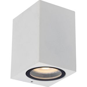 Lucide ZARO - Wandspot / Wandlamp Binnen/Buiten - 1xGU10 - IP44 - Wit