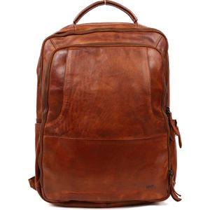 Bear Design Jayden XL Leren Laptoprugzak - 17,3 inch - Cognac