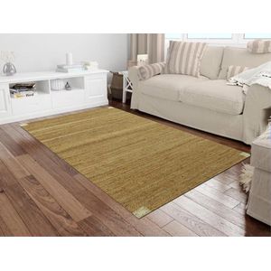 OZAIA Handgevlochten tapijt van jute - 200 x 290 cm - Naturel - ARAYA L 290 cm x H 0.7 cm x D 200 cm