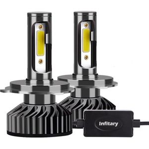 H1 LED Lamp Auto/Motor/Scooter (Set 2 stuks) - CANbus - Helder Wit 6500K - 72W - Dimlicht, Grootlicht & Mistlicht - Koplampen