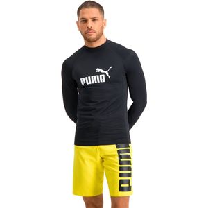 Puma Rash Guard Heren met Lange mouwen - UV shirt - Zwart - Maat XL