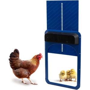 Automatische kippenhok blauwe deur - lichtgevoelige kippendeur - kippenhok accessoires Kippenhok
