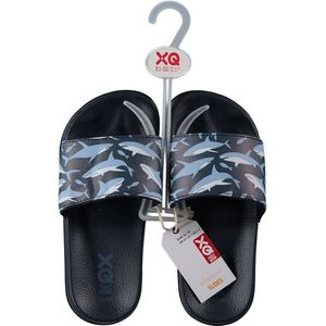 XQ Footwear - Slippers - Haai - Blauw - Zwart - Maat 31/32