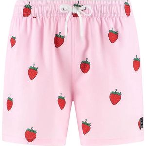Son of a Beach - Aardbei Jongens Zwembroek - maat 110-116 - Roze