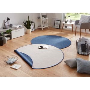 Rond vloerkleed binnen & buiten Miami - blauw/crème 200 cm rond