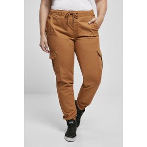 Urban Classics - High Waist Jogging Cargobroek - XL - Bruin