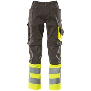 Mascot Safe Supreme Broek met kniezakken 15679-860 - donkerantraciet/hi-vis geel