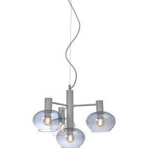 it's about RoMi Hanglamp Bologna - Grijs - 43x43x34cm - Modern - Hanglampen Eetkamer, Slaapkamer, Woonkamer