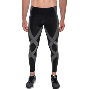 CW-X - Generator Compressiebroek - hardloopbroek - heup, rug, hamstring en knie ondersteuning - heren - Zwart/Grijs - maat XL