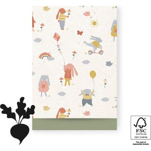 Winkeltje van Geluk - Cadeauzakjes - Sweet Bunny - 6 stuks + stickers