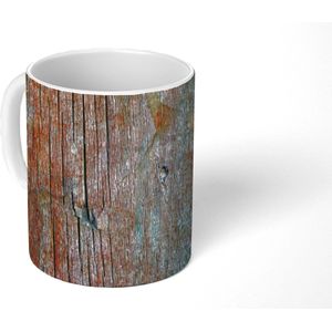 Mok - Koffiemok - Industrieel - Hout - Regenboog - Vintage - Mokken - 350 ML - Beker - Koffiemokken - Theemok