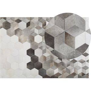 SASON - Patchwork vloerkleed - Multicolor - 140 x 200 cm - Koeienhuid