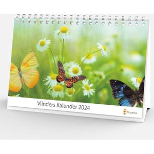 Bureaukalender 2024 - Vlinders - 20x12cm - 300gms