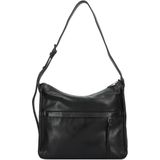LIEBESKIND BERLIN Leren Schoudertas Sky Sheep Natural Hobo Bag Black Zwart